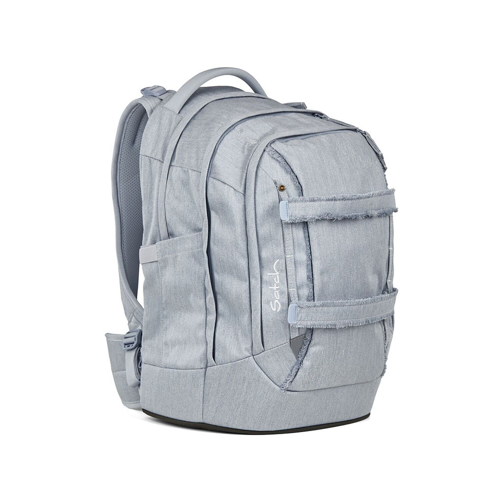 Miniaturbild: Rucksack für Schule graublau Ansicht rechts