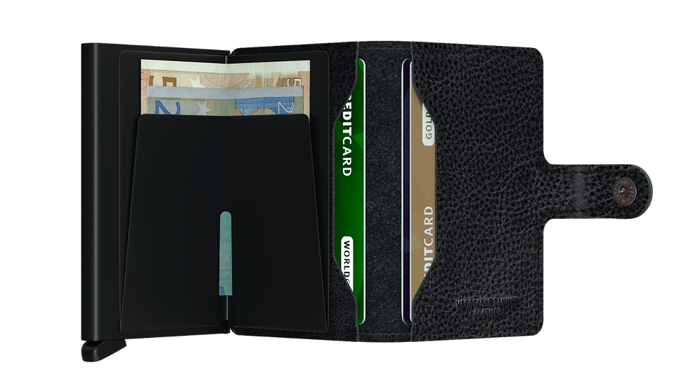 Miniaturbild: Miniwallet SECRID Veg black-black