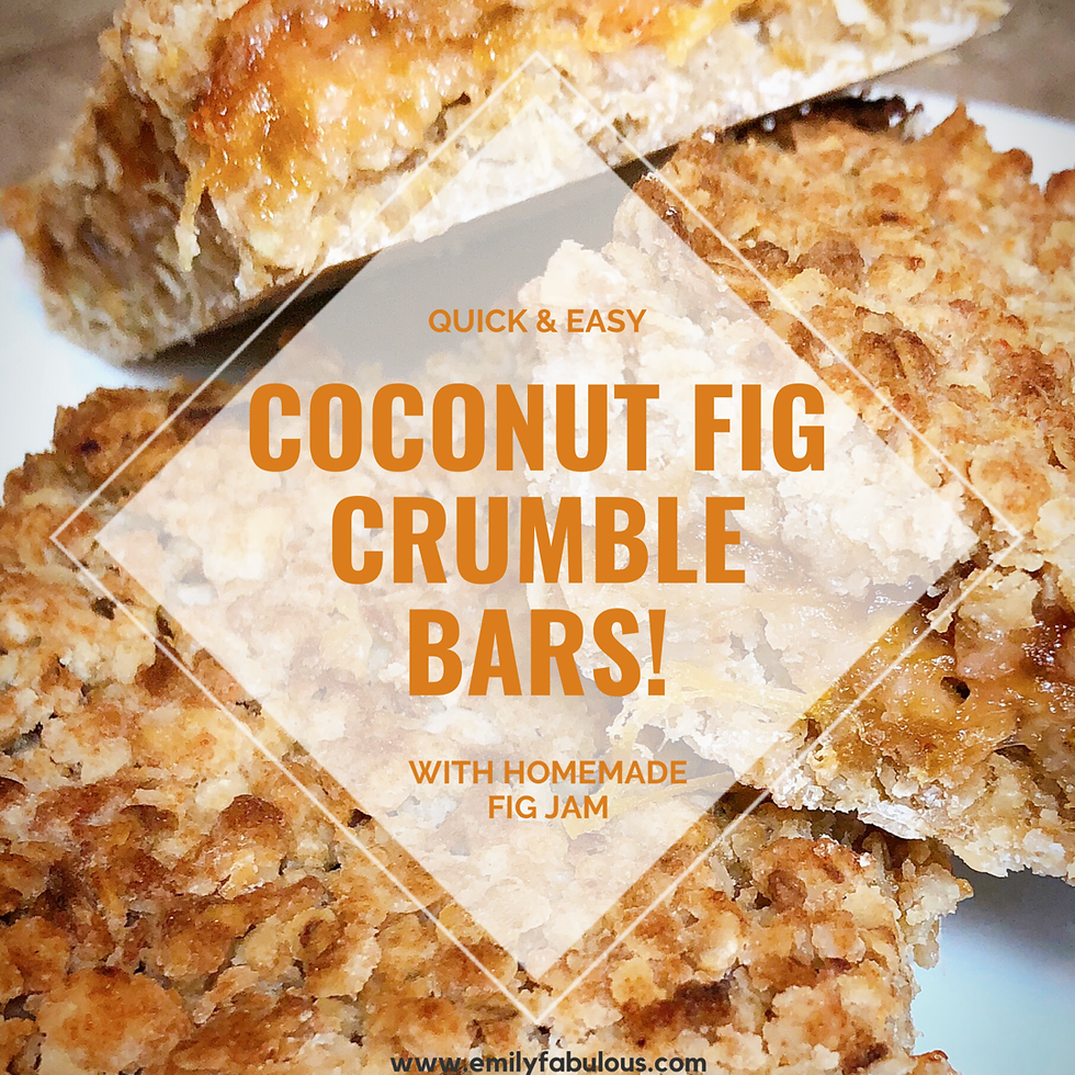 coconut fig crumble bars 