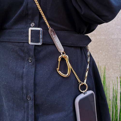 phone shoulder strap (C001_GLfur) Saegusa inc. （株）サエグサ