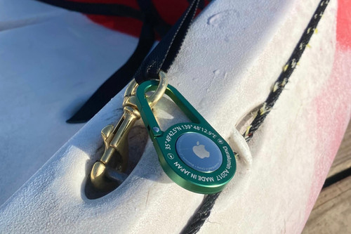 AirTag carabiner DURALUMIN（ジュラルミン）Clear Green