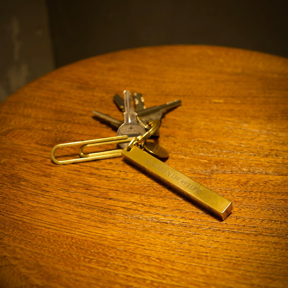 サムネイル： ART No.11 SQUARE BAR KEYRING