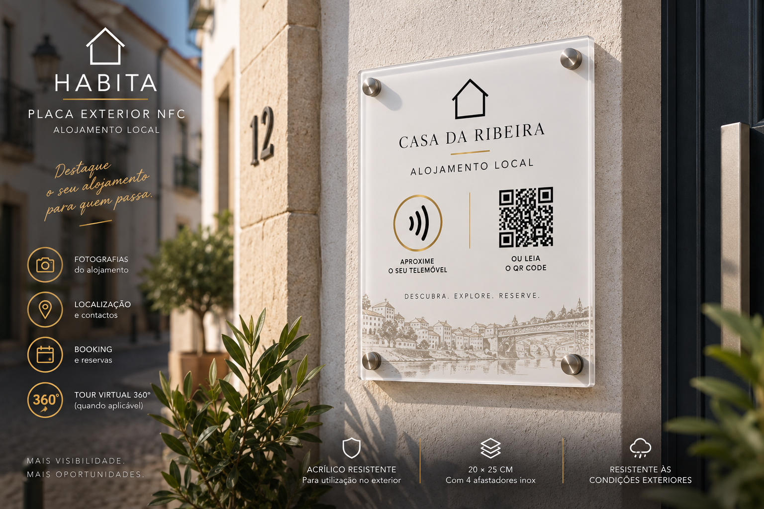Placa exterior / Habita