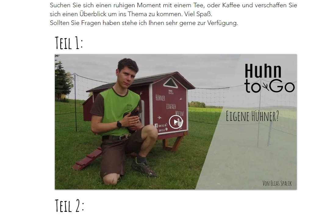 Online-Kurs Hühnerhaltung