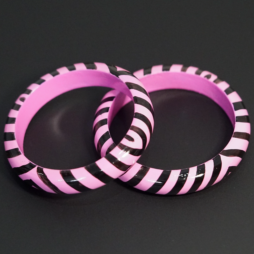 top shot of Contemporary Mango-Wood Bangles 12