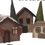 Miniatura: Sagoma legno formallegra Casette