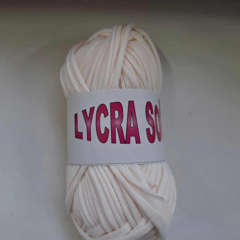 Miniatura: Fettuccia soft lycra 100 colore panna