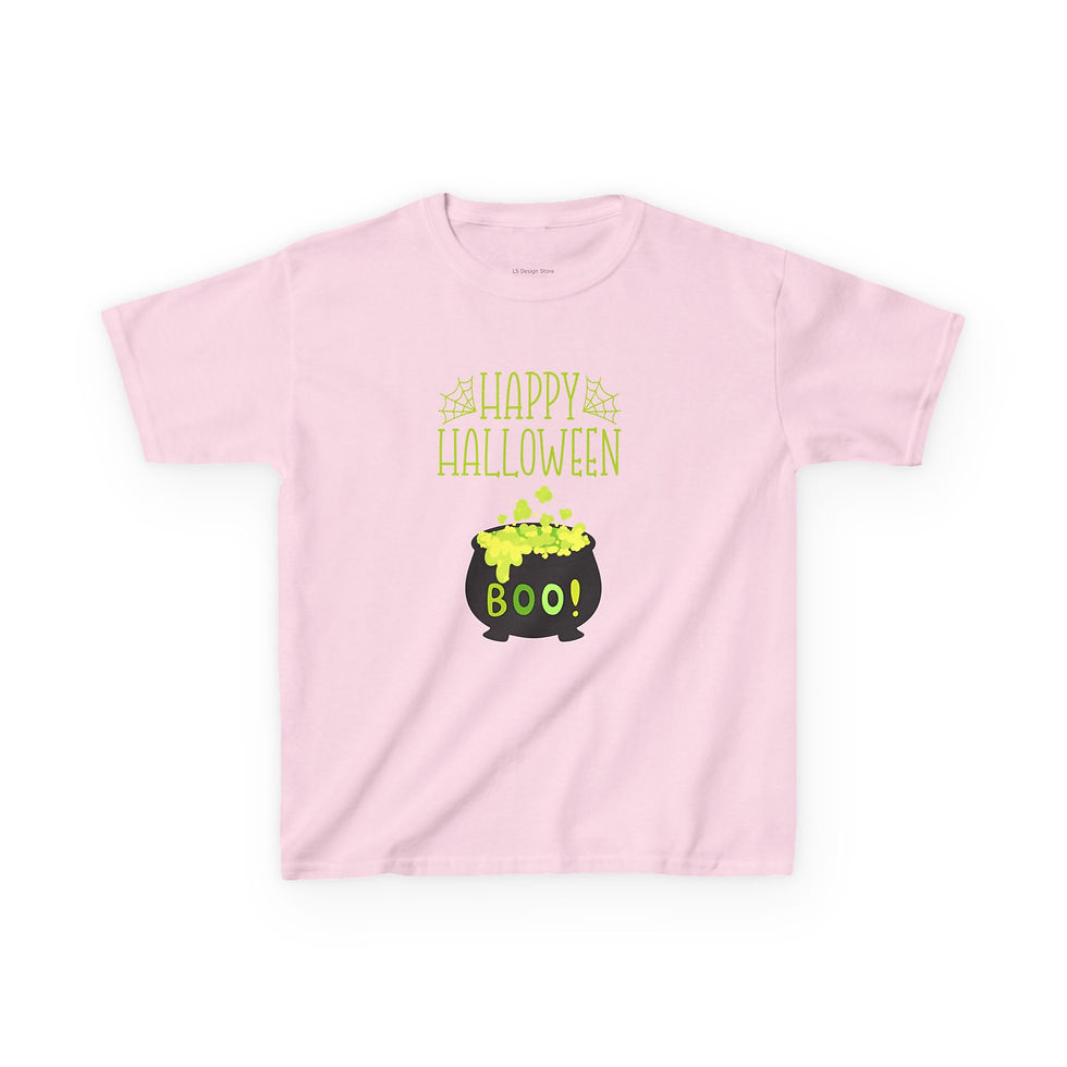 Thumbnail: Halloween Kids Tee, Spooky T-Shirt for Boys and Girls
