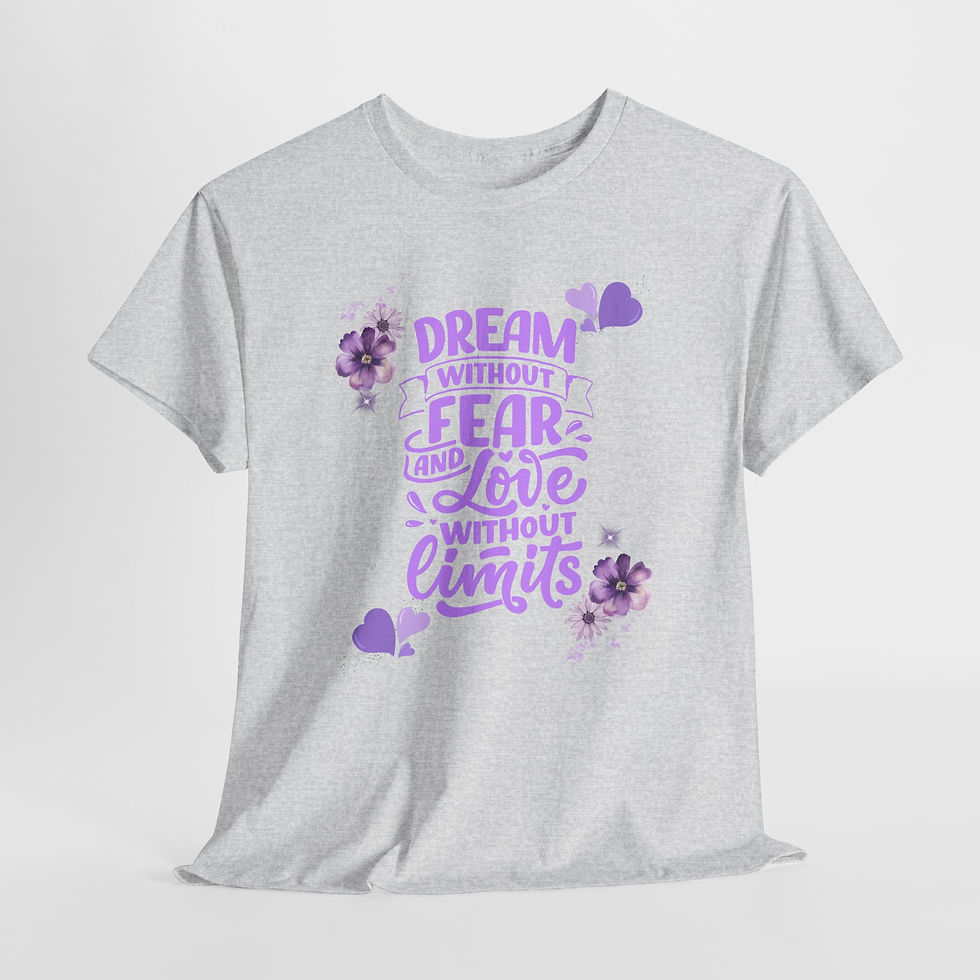 Thumbnail: Inspirational Graphic Tee, Dream Without Fear Shirt, Motivational T-Shirt