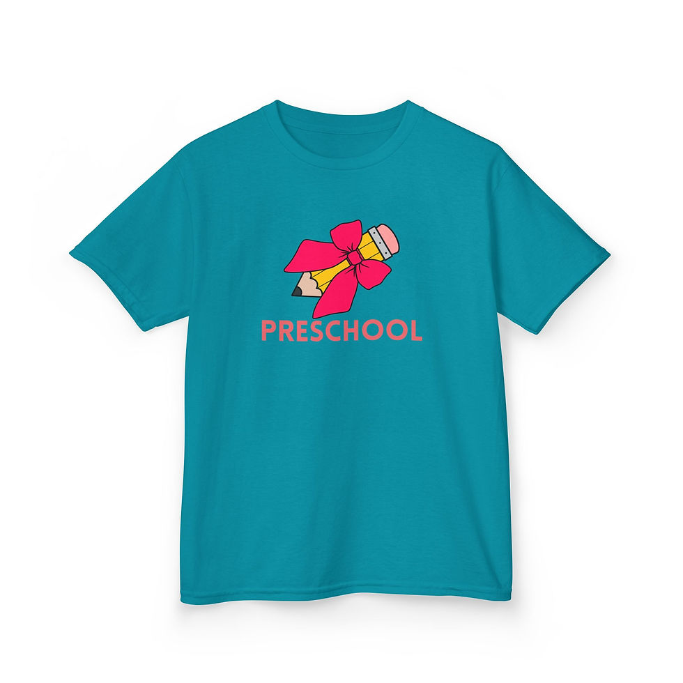 Thumbnail: Preschool Fun Kids Cotton Tee, Playful T-Shirt for Kids, Gift for Preschoolers