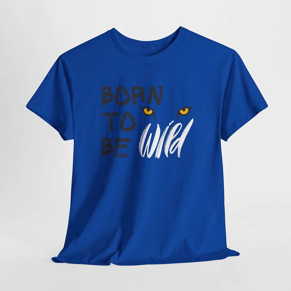 Thumbnail: Born to Be Wild Heavy Cotton Tee - Graphic Tee
