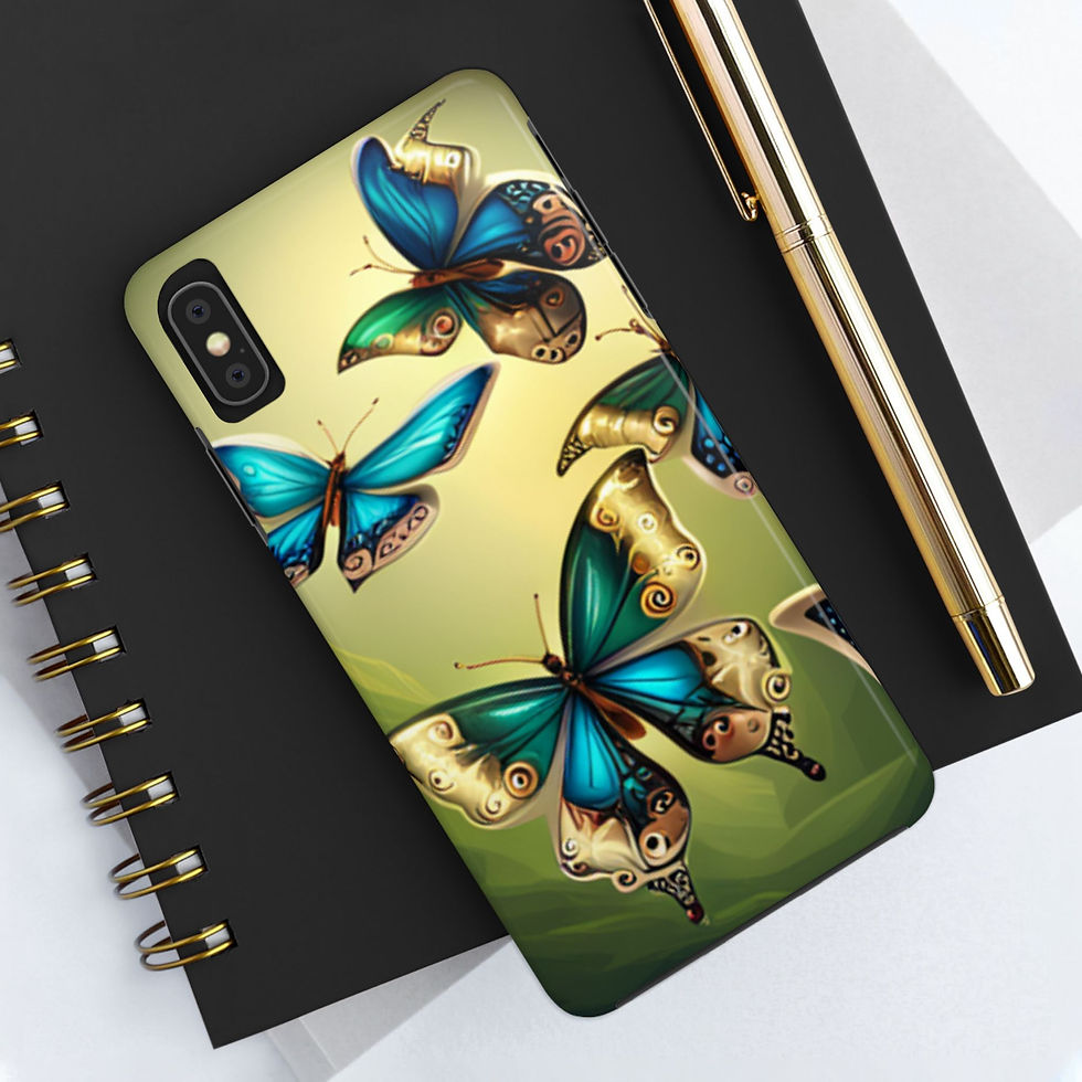 Thumbnail: Golden Butterfly - Tough Phone Cases
