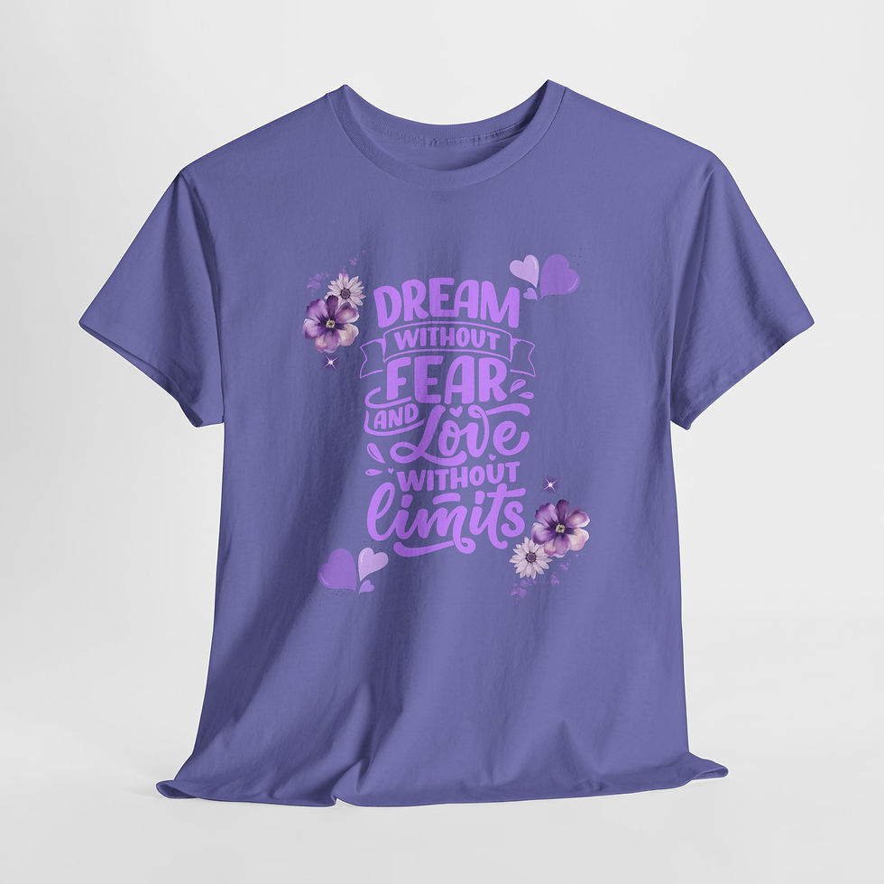 Thumbnail: Inspirational Graphic Tee, Dream Without Fear Shirt, Motivational T-Shirt