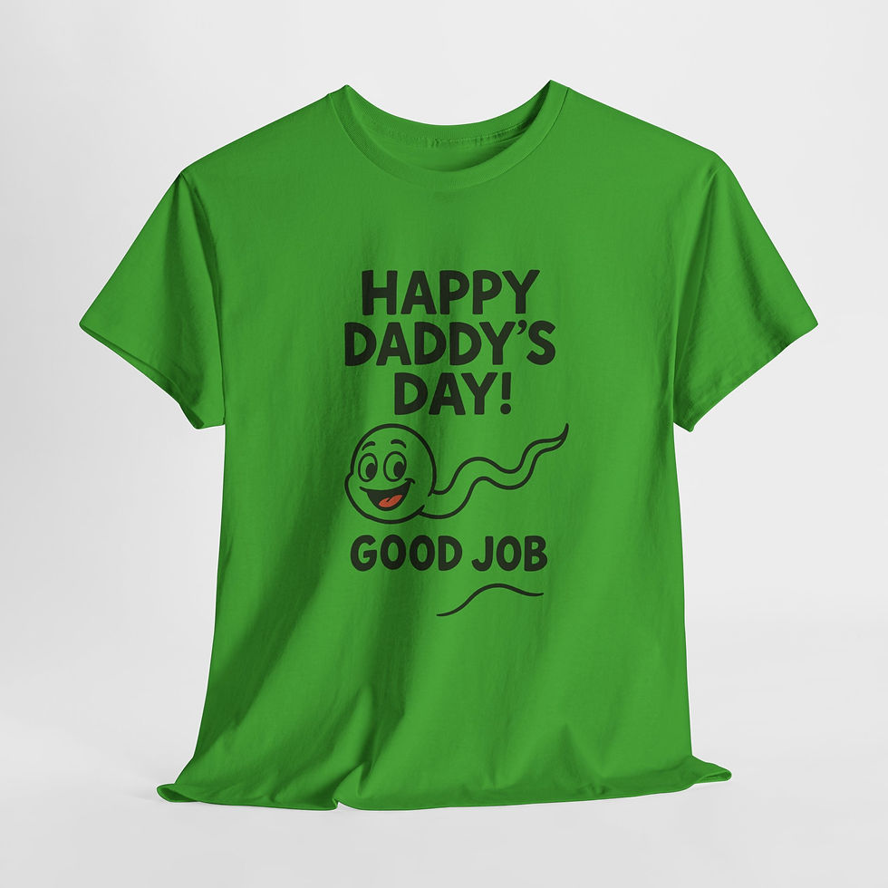 Thumbnail: Happy Daddy's Day Funny Unisex Heavy Cotton Tee