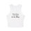 Thumbnail: Too Real to Be Okay Women's Micro Rib Racer Tank Top | Casual Summer Crop