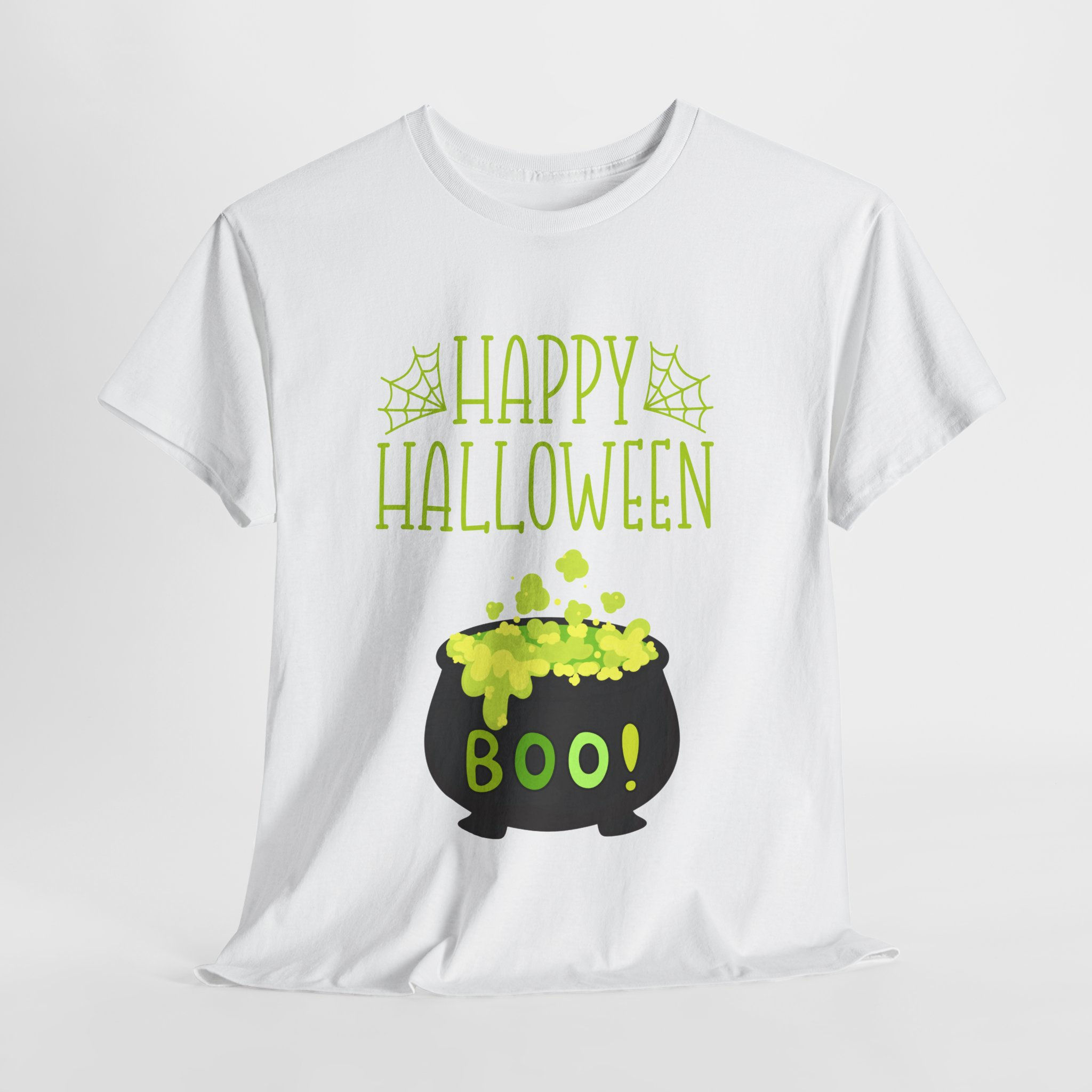 Halloween Boo Cotton Tee, Fun Halloween Shirt, Spooky Tee, Costume Party Shirt