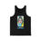 Thumbnail: Colorful Graphic Jersey Tank Top - Beachwear, Summer Fashion, Festival Outfit