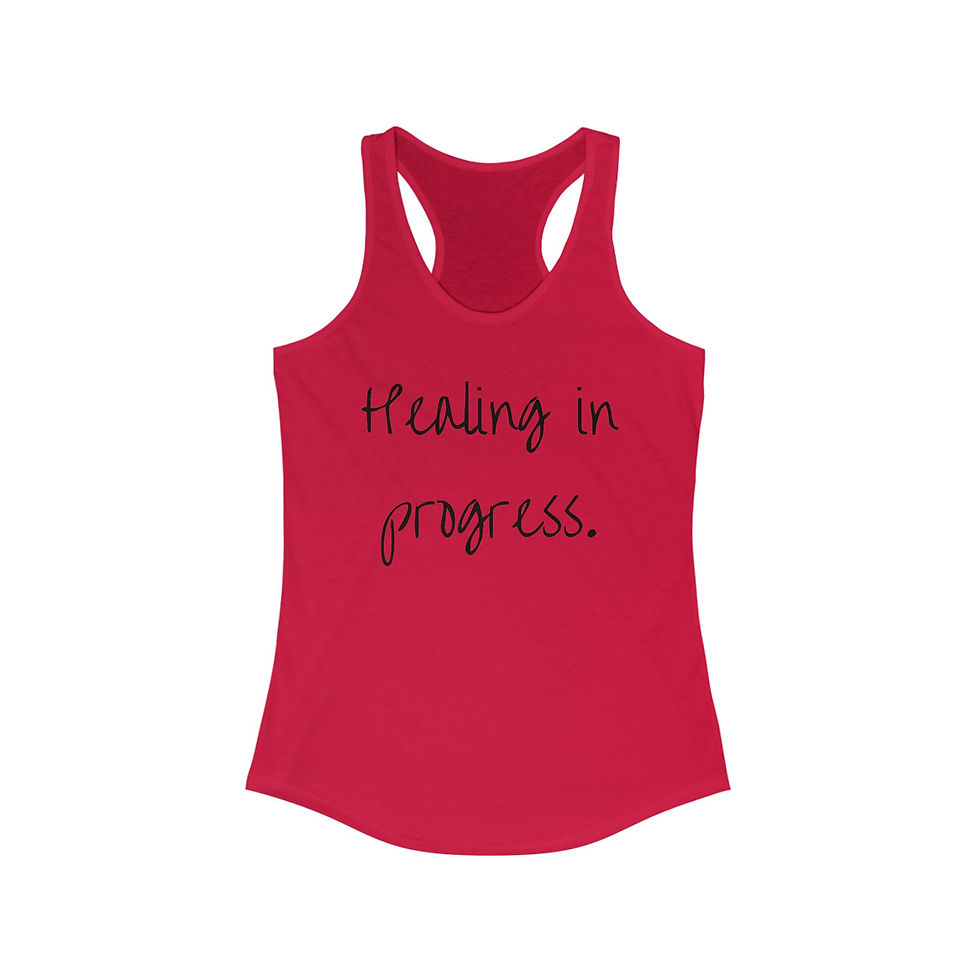 Thumbnail: Healing in Progress Racerback Tank | Motivational Workout Top