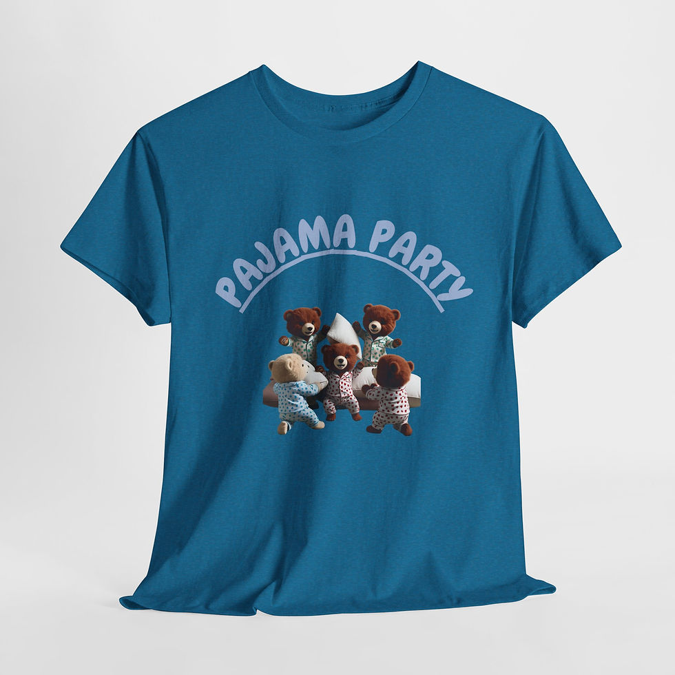 Thumbnail: Pajama Party Tee - T-Shirt for Kids & Adults, Perfect for Sleepovers