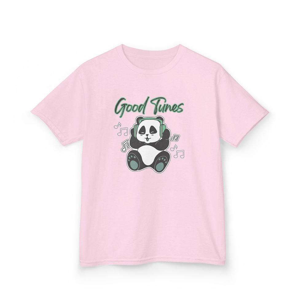 Thumbnail: Panda Kids Tee - Good Times, Cute Panda Shirt, Fun Kids T-Shirt