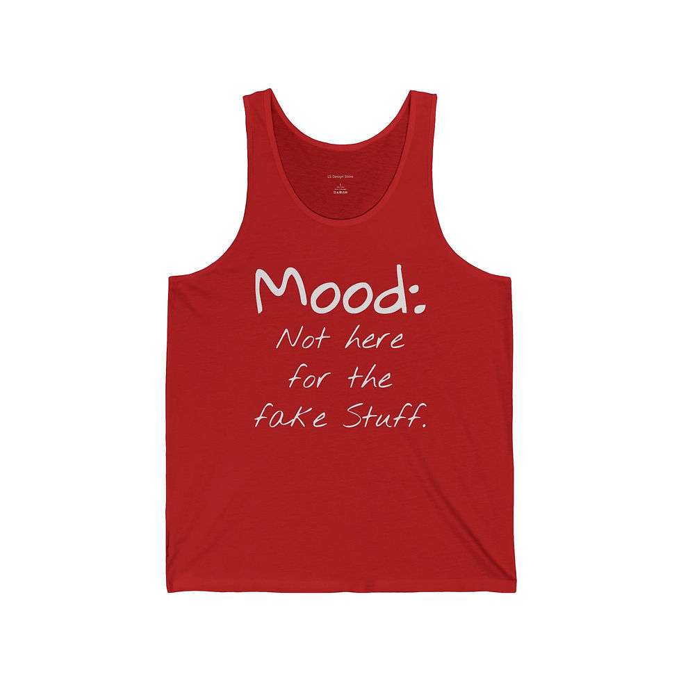 Thumbnail: Mood: Jersey Tank Top for Authentic Vibes, Casual Wear