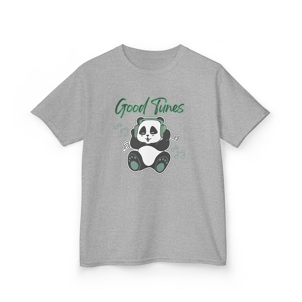 Thumbnail: Panda Kids Tee - Good Times, Cute Panda Shirt, Fun Kids T-Shirt