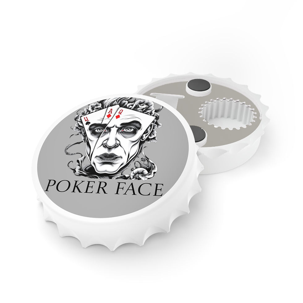 Thumbnail: Poker Face Bottle Opener - Unique Bar Accessory for Poker Night and Parties