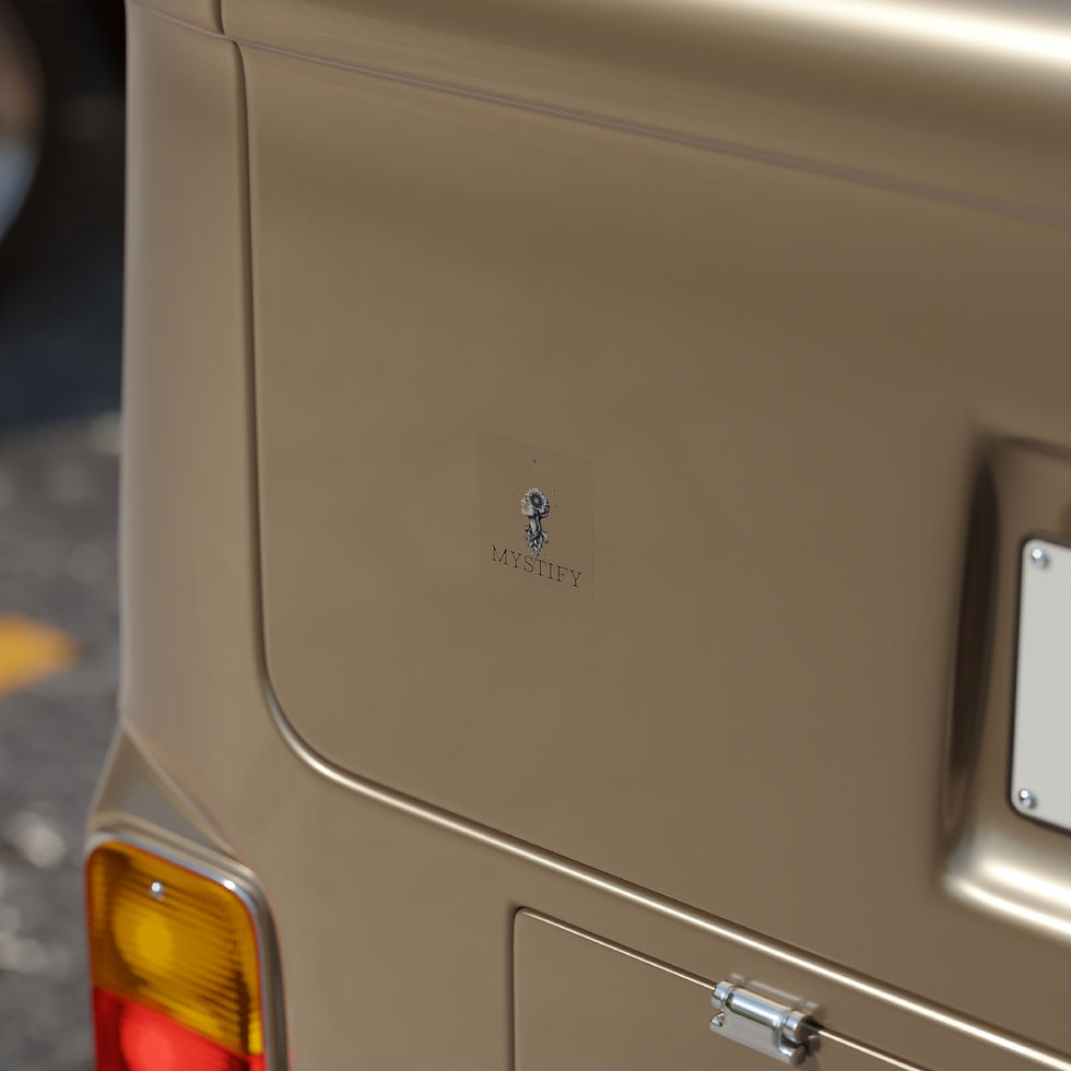 Thumbnail: Transparent Outdoor Stickers, Square, 1pc