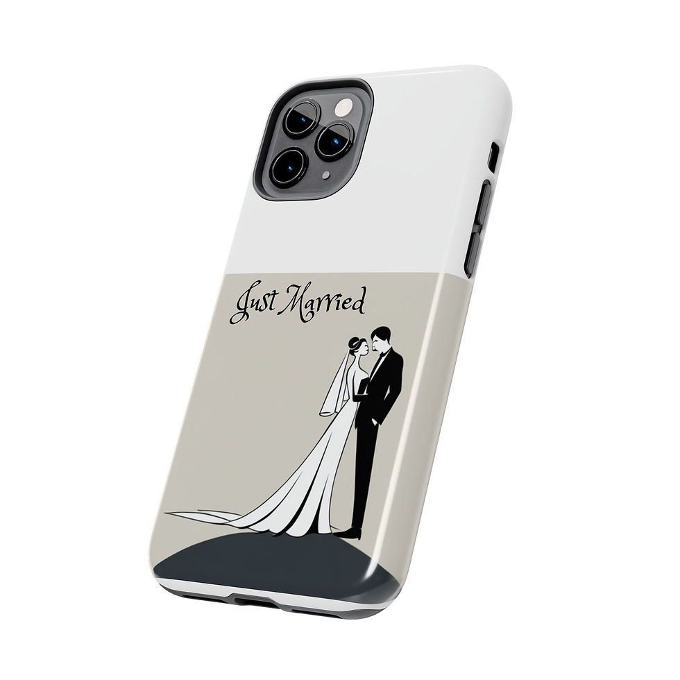 Thumbnail: Just Married Tough Phone Cases