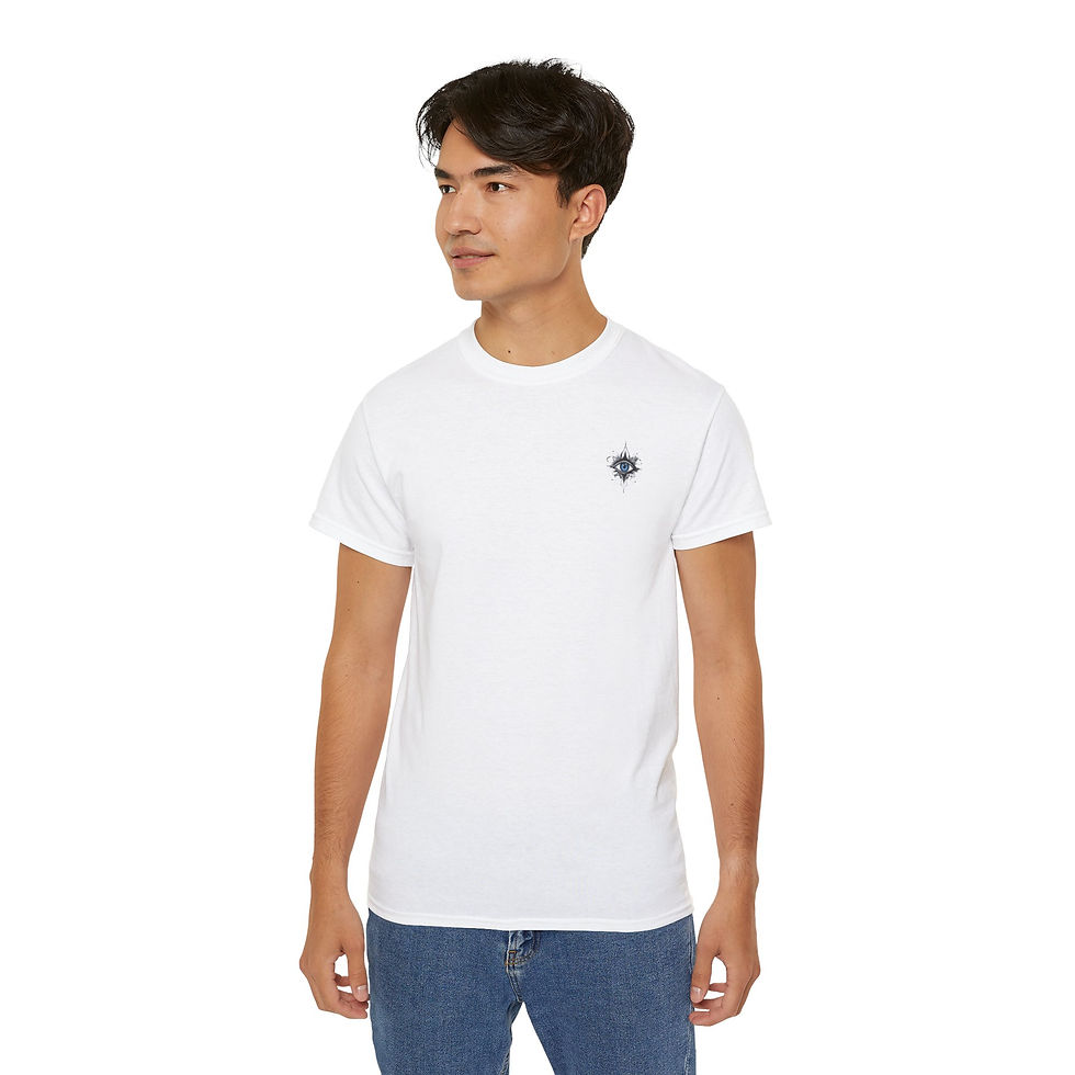 Thumbnail: Unisex Ultra Cotton Tee - Intuition Compass Eye Design