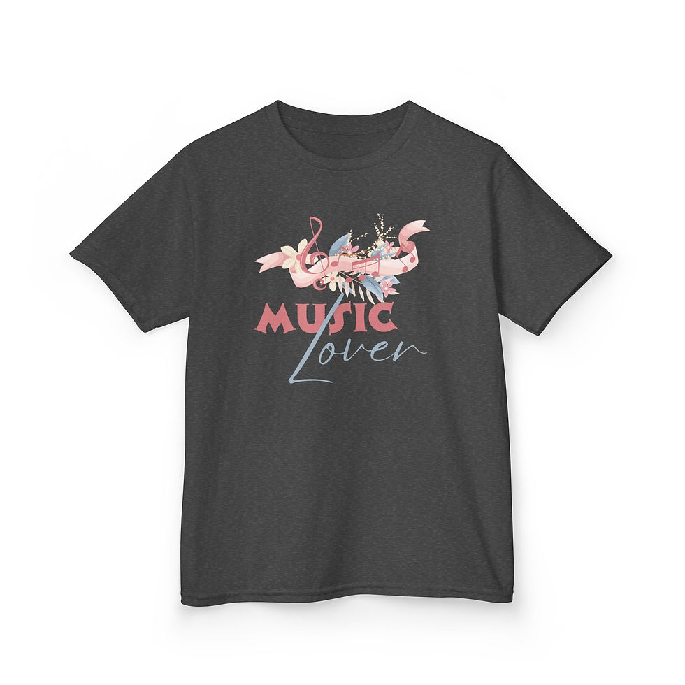 Thumbnail: Music Lover Kids Tee - Perfect for Young Musicians, Birthday Gifts, Music 