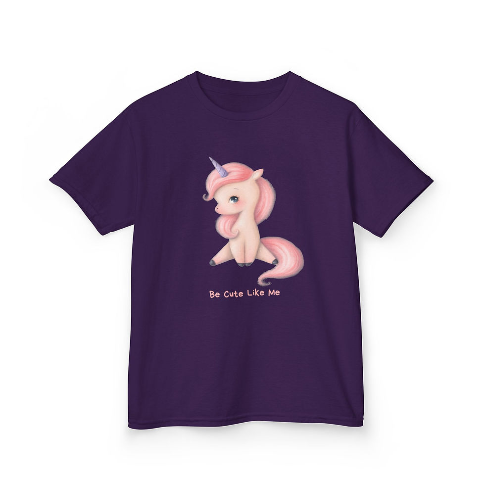 Thumbnail: Cute Unicorn Kids Tee, Unicorn T-Shirt, Kids Gift