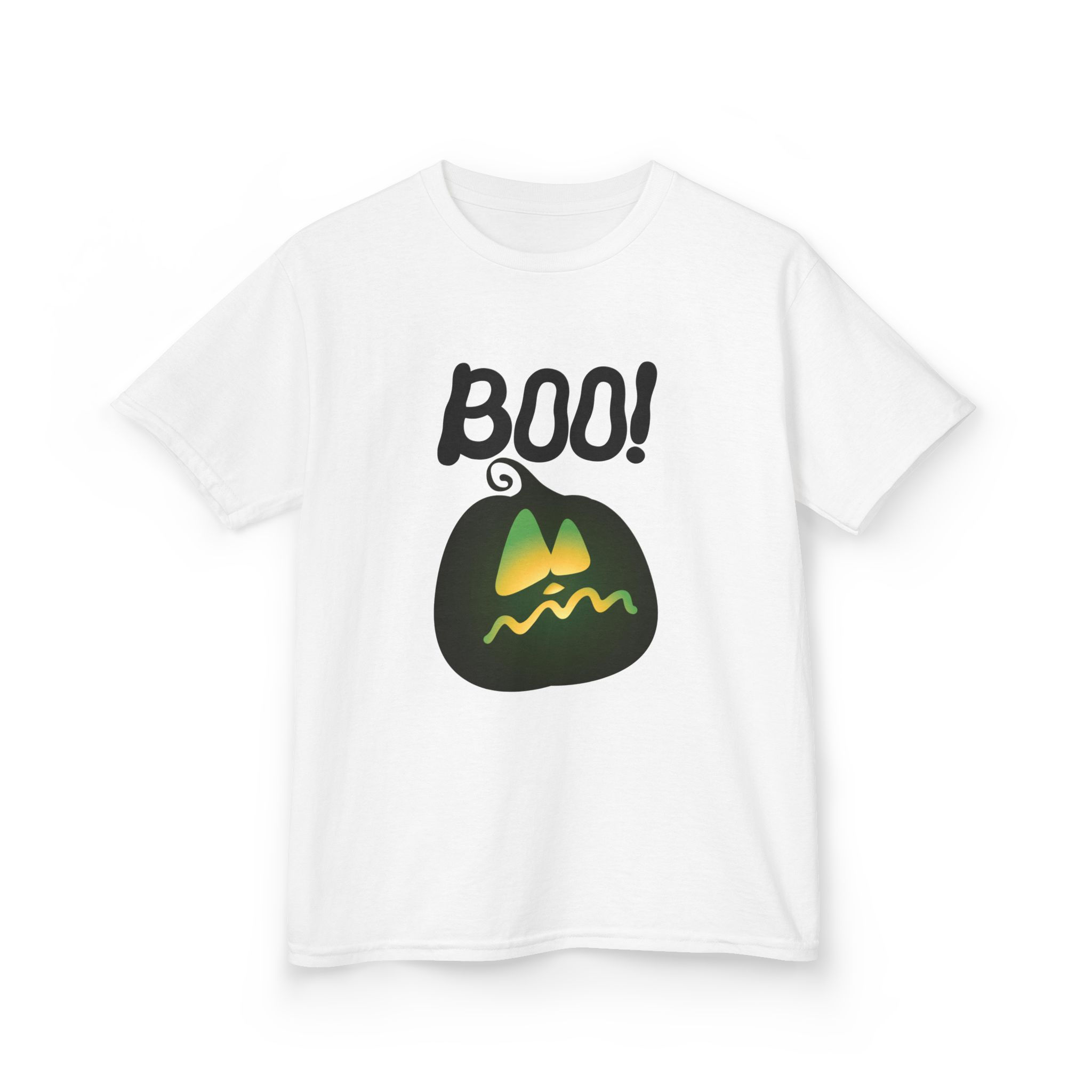 Halloween Kids Tee, BOO! Pumpkin T-Shirt, Spooky Fun Kids Apparel