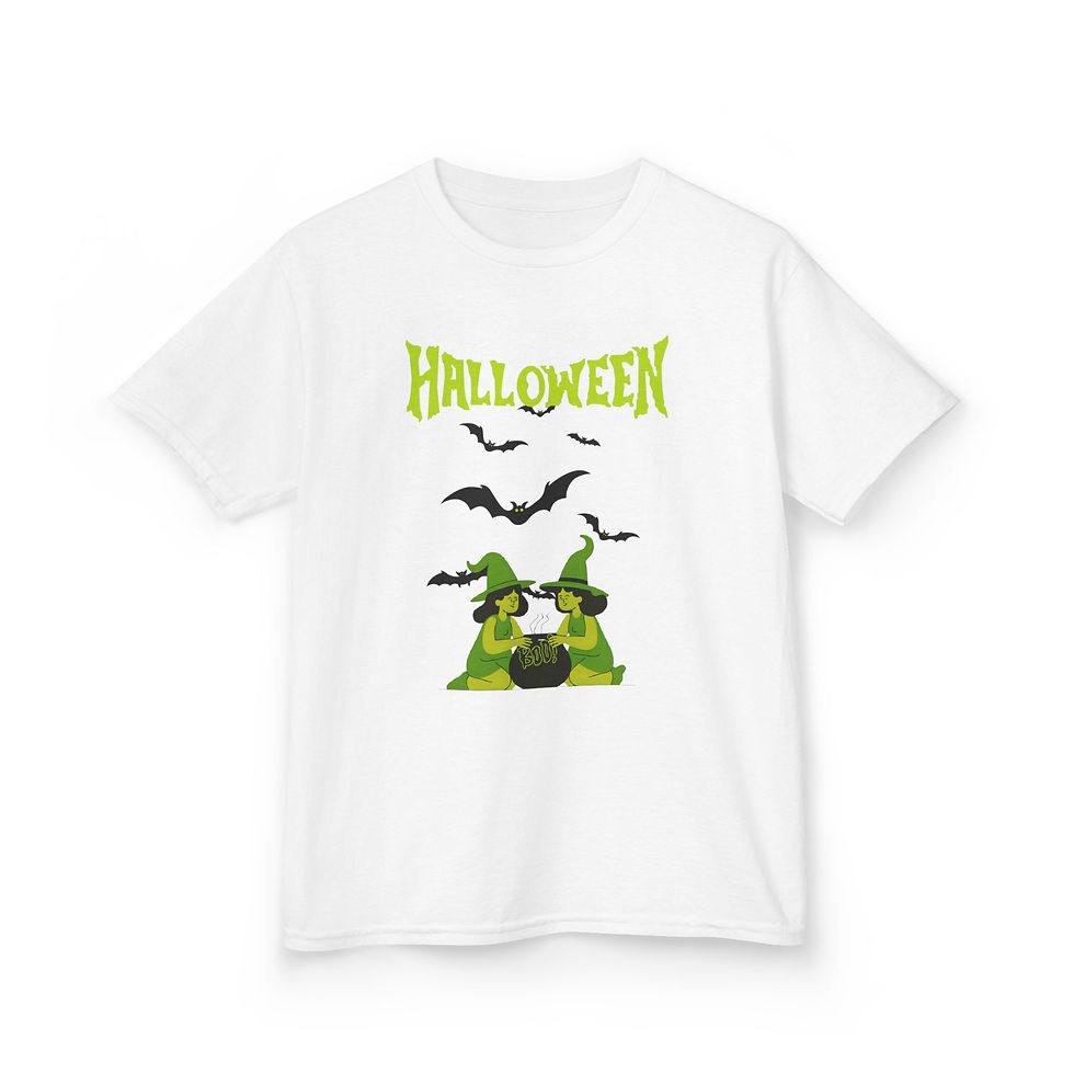 Halloween Kids Tee, Spooky T-Shirt, Halloween Costume Top, Kids Holiday Apparel