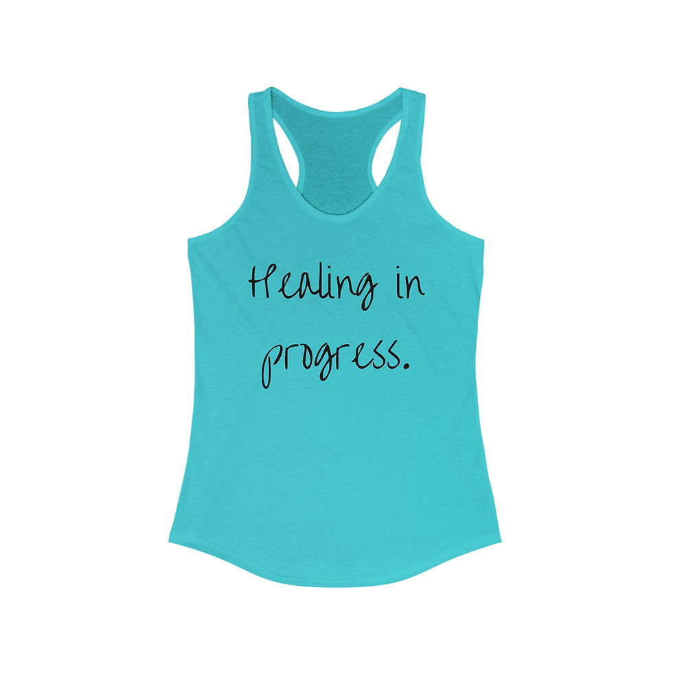 Thumbnail: Healing in Progress Racerback Tank | Motivational Workout Top