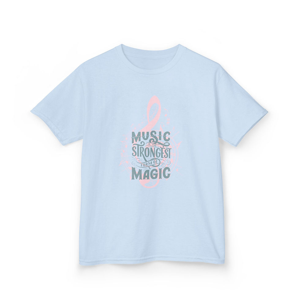 Thumbnail: Musical Magic Kids Tee - Perfect for Music Lovers, Gifts for Birthdays