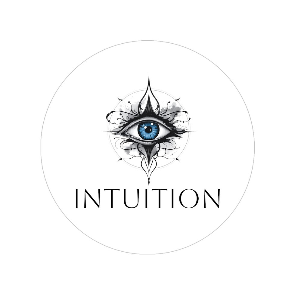 Thumbnail: Intuition Eye Transparent Outdoor Sticker - Round Decal for Cars and Laptops
