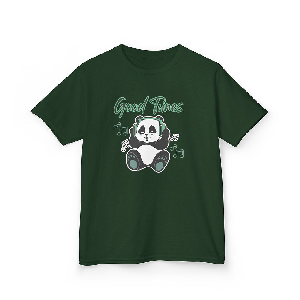 Thumbnail: Panda Kids Tee - Good Times, Cute Panda Shirt, Fun Kids T-Shirt