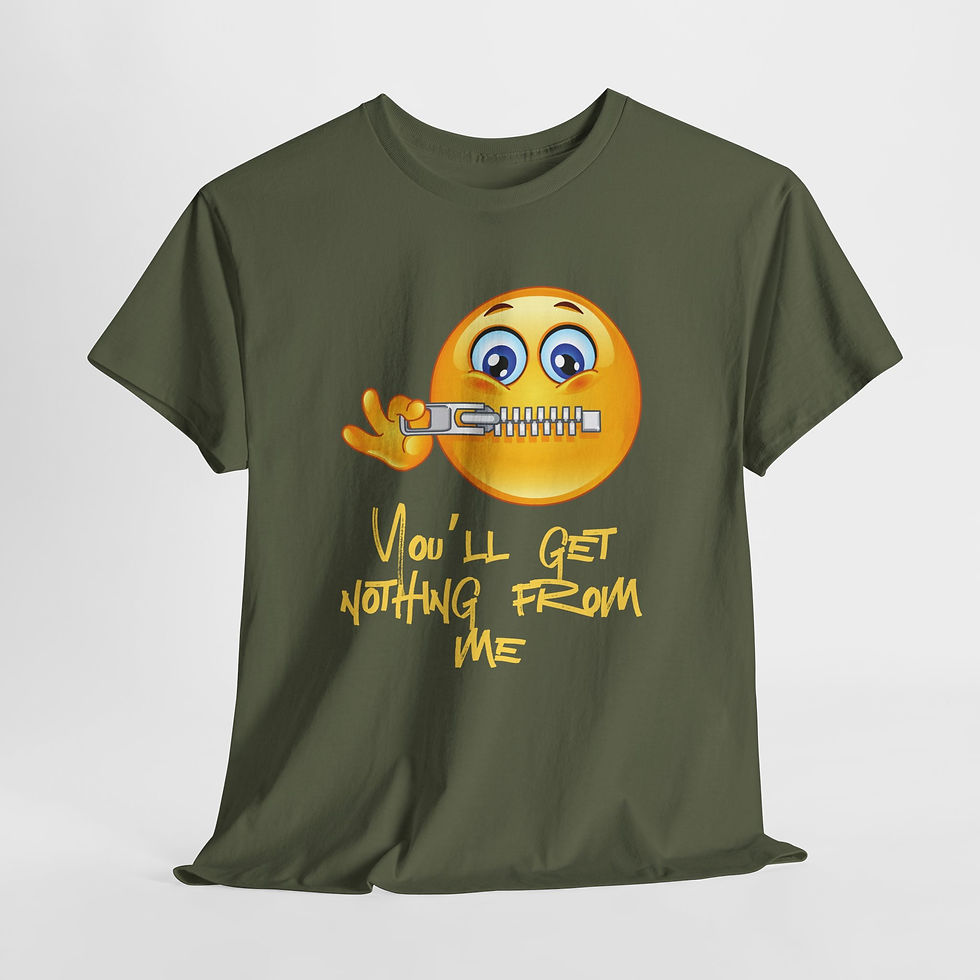 Thumbnail: Expressive Heavy Cotton Tee - Fun Graphic, Casual Wear, Gift for Friends