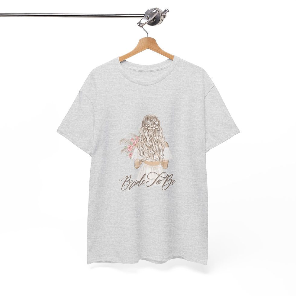 Thumbnail: Bride To Be (Wedding & Bachelorette Party) Unisex Heavy Cotton Tee