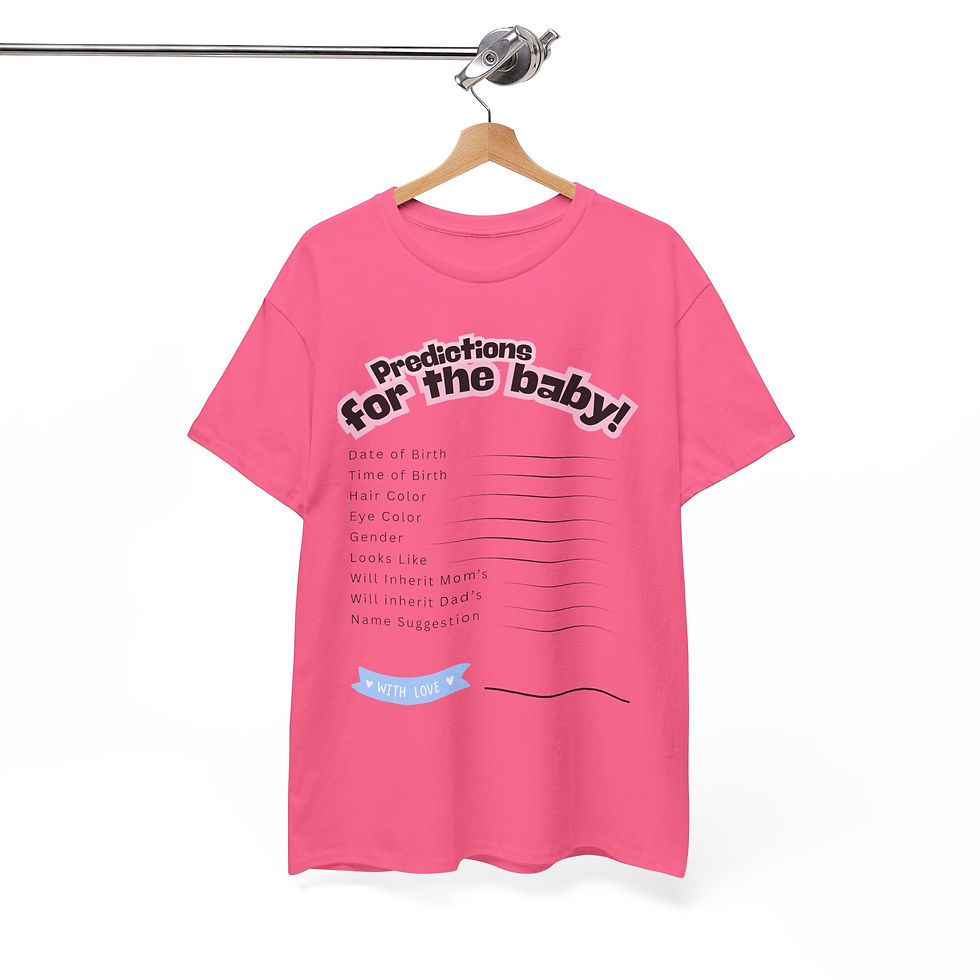 Thumbnail: Baby Prediction Unisex Tee for Baby Shower