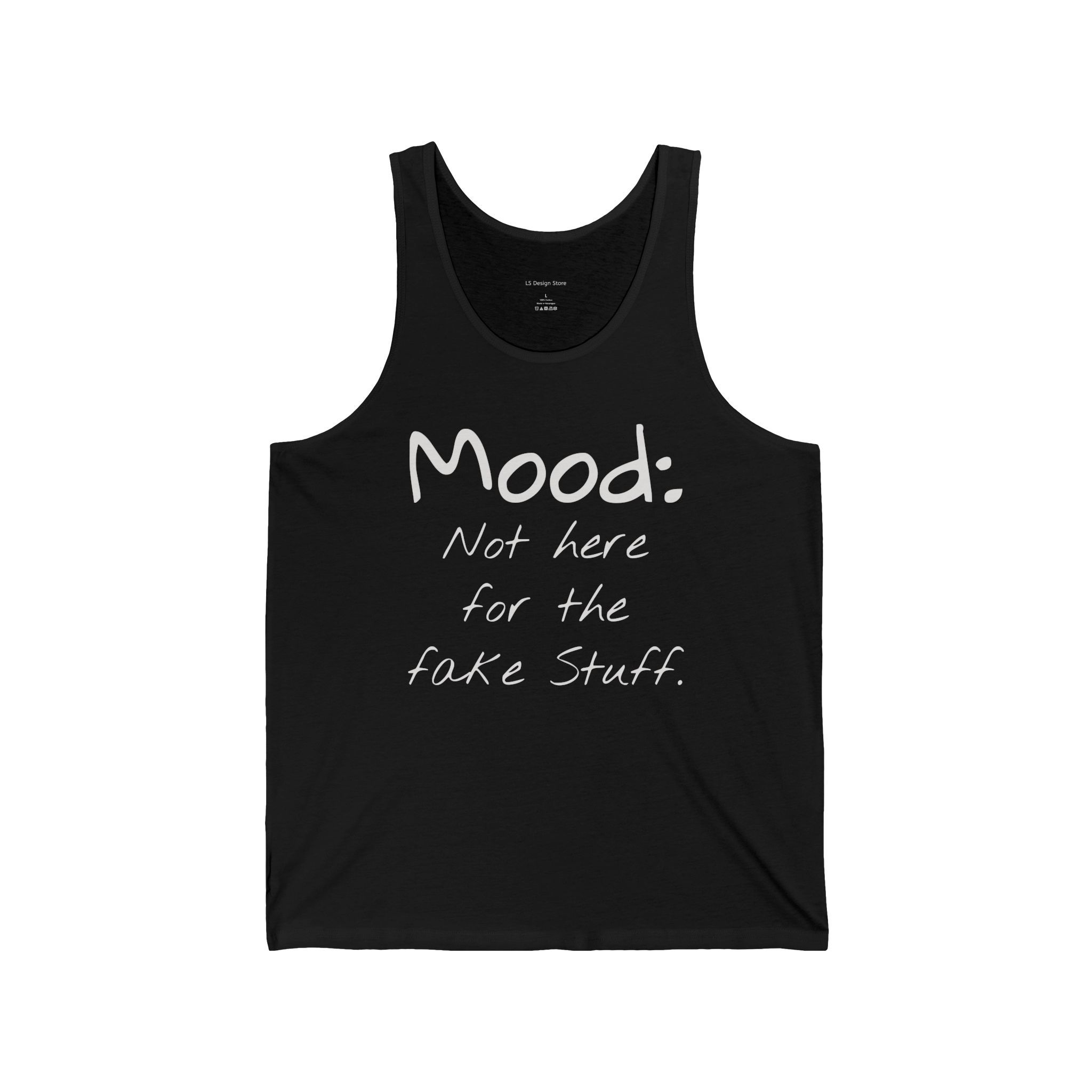 Mood: Jersey Tank Top for Authentic Vibes, Casual Wear