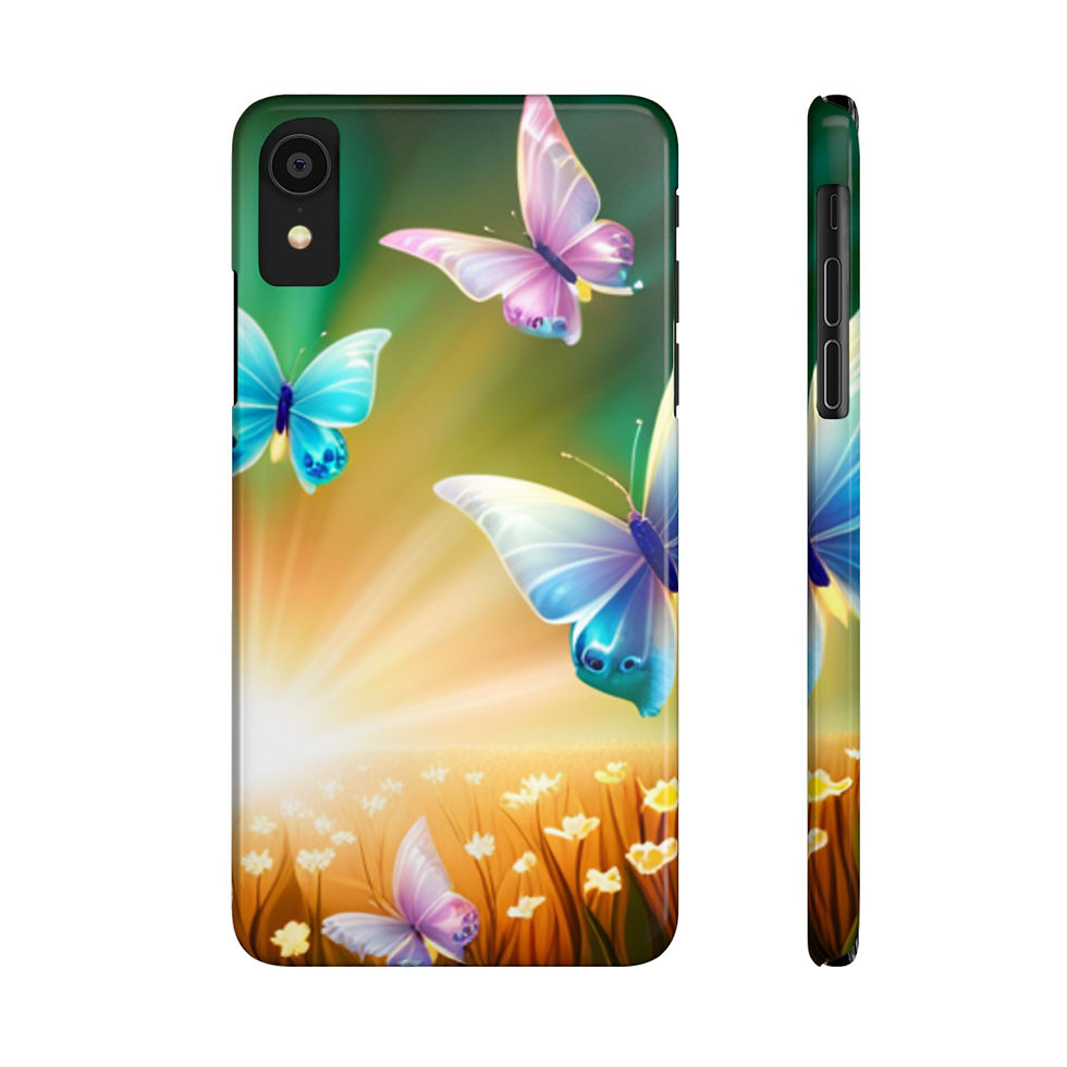Thumbnail: Colorful Butterfly - Slim Phone Cases