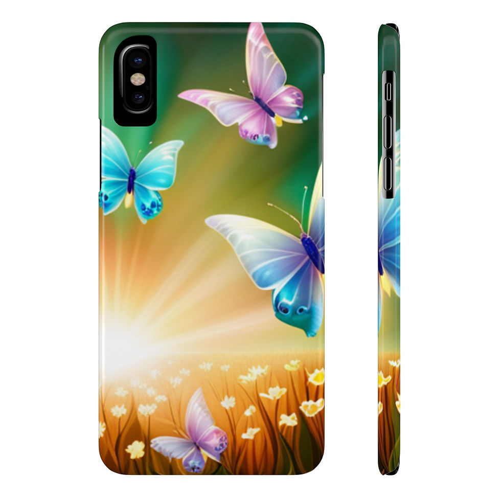 Thumbnail: Colorful Butterfly - Slim Phone Cases