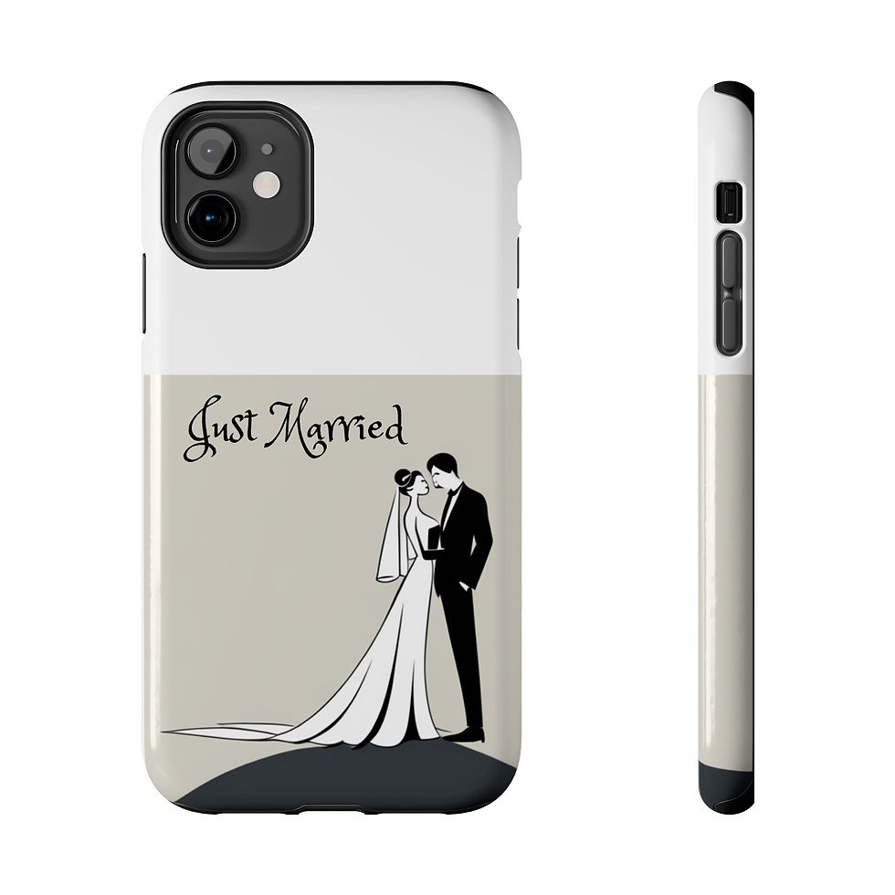 Thumbnail: Just Married Tough Phone Cases