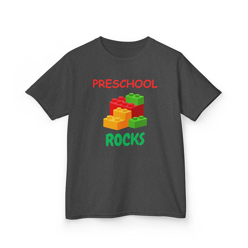 Thumbnail: Preschool Rocks Kids Heavy Cotton™ Tee - Fun & Playful T-Shirt 