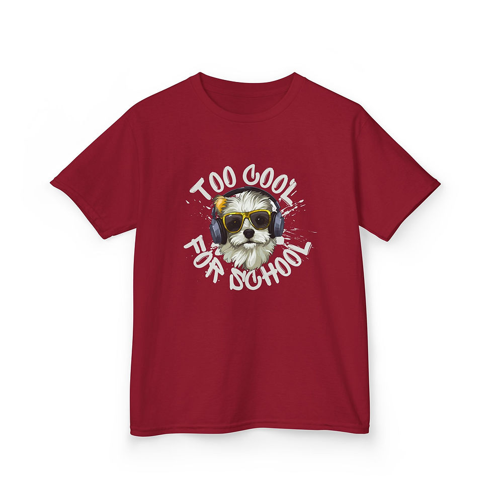 Thumbnail: Too Cool for School Kids Heavy Cotton™ Tee