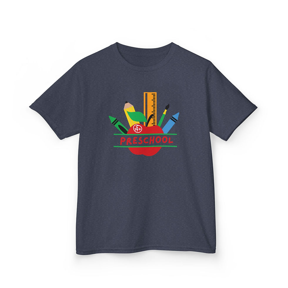 Thumbnail: Preschool Art Tee, Kids Cotton T-Shirt, Fun School Shirt