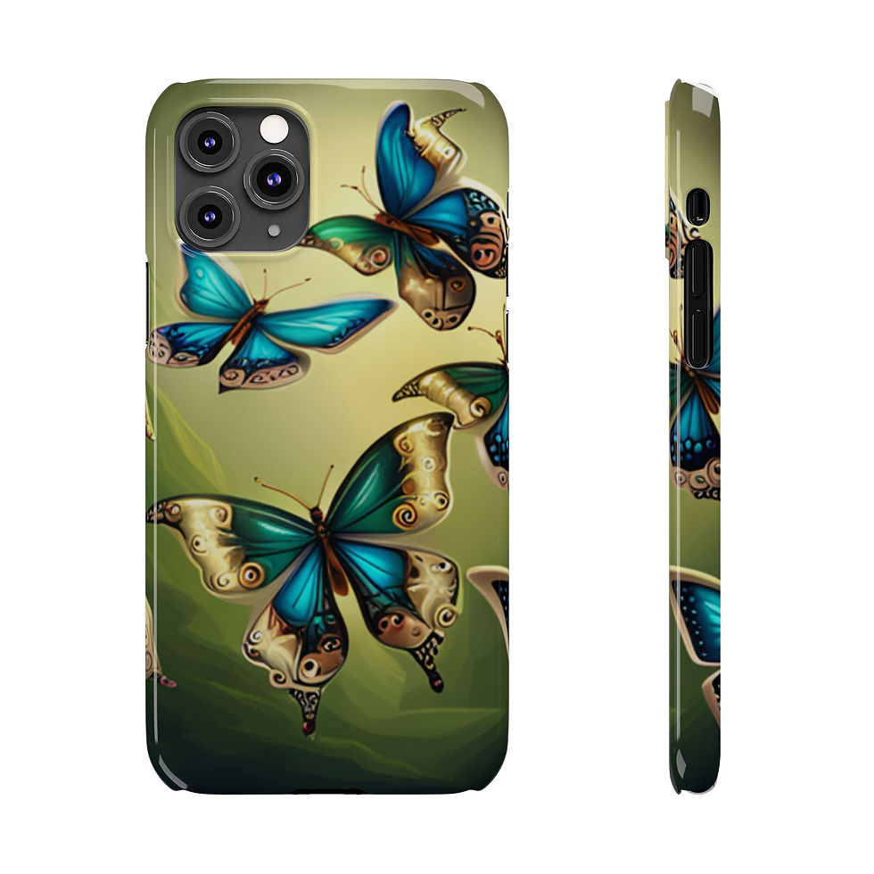 Thumbnail: Golden Butterflies - Slim Phone Cases