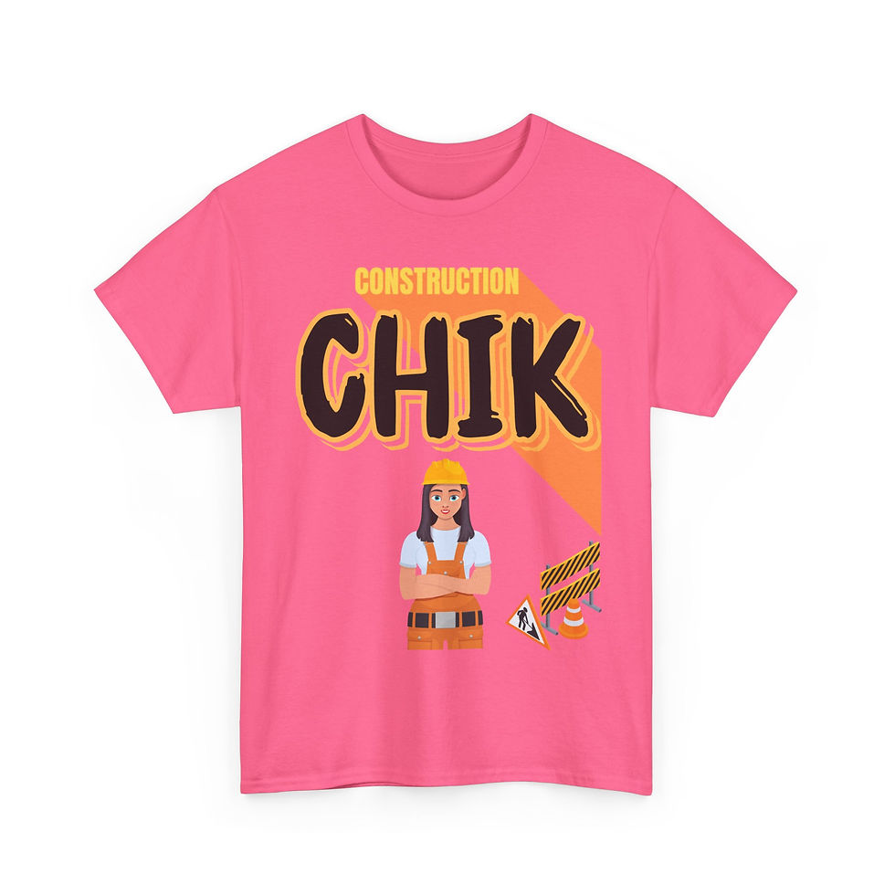 Thumbnail: Cute Constructor Chik Cotton Tee | Perfect Gift for Builders